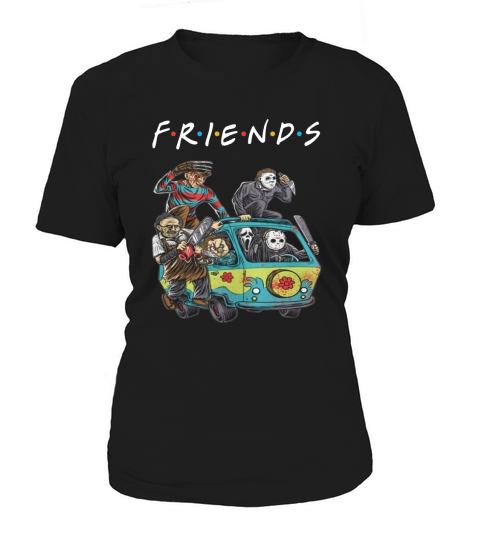 Michael Myers Friends In Bus With Horror Character shirt - Travel Mug Women's T-Shirt