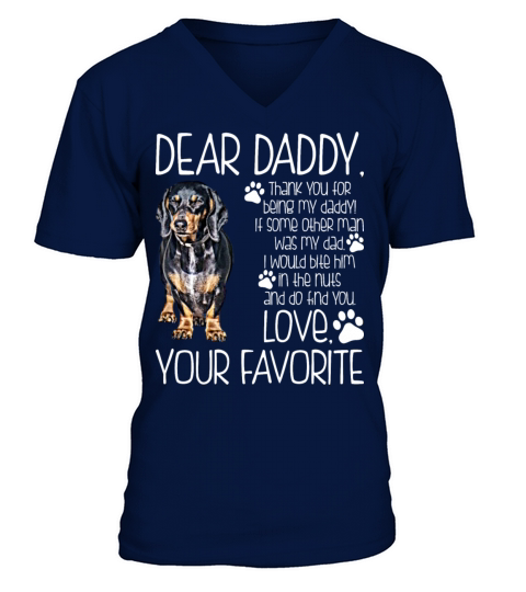 Love Your Favorite Dachshund Dog Tshirt V-Neck T-shirt
