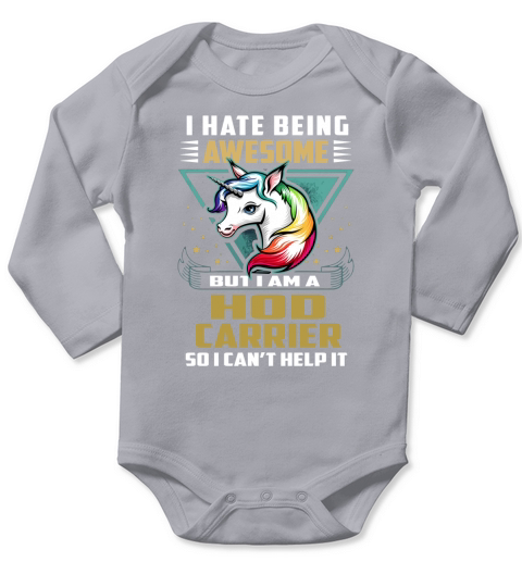 HOD CARRIER Job Unicorn Long Sleeve Baby One-Piece