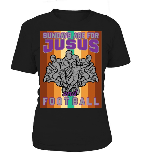 Sundays Are For Jesus And Football SVG Women's T-Shirt