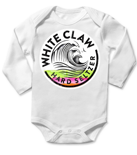 White Claw Beer - Unisex Long Sleeve Long Sleeve Baby One-Piece