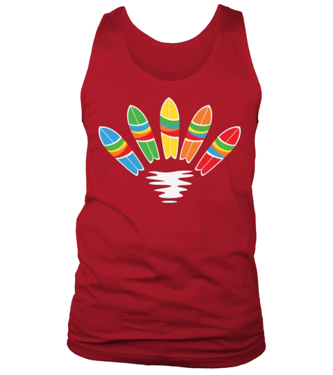 Colorful surboard surfing summertime Tank Top Unisex