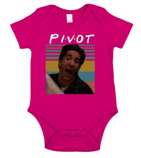 Ross Geller pivot Friends Vintage shirt Short Sleeve Baby One-Piece