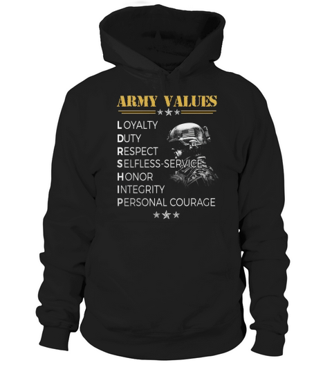 Army Values Hoodie Unisex