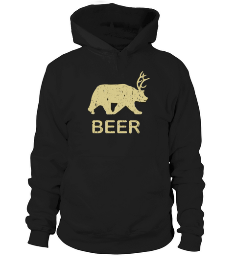 Funny Gym Shirt   Beer Bear Deer Vintage T Shirt Hoodie Unisex