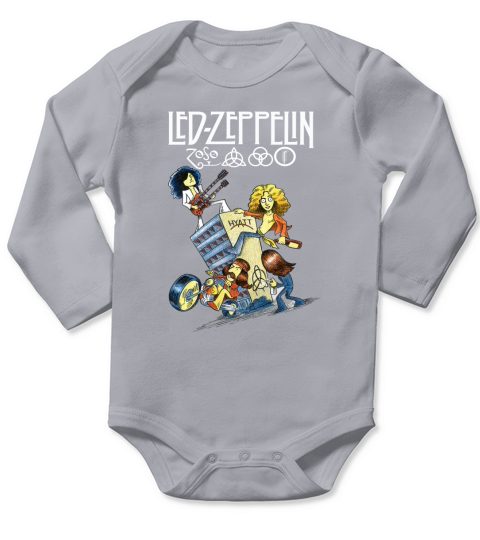Led Zeppelin Hyatt Long Sleeve Baby One-Piece