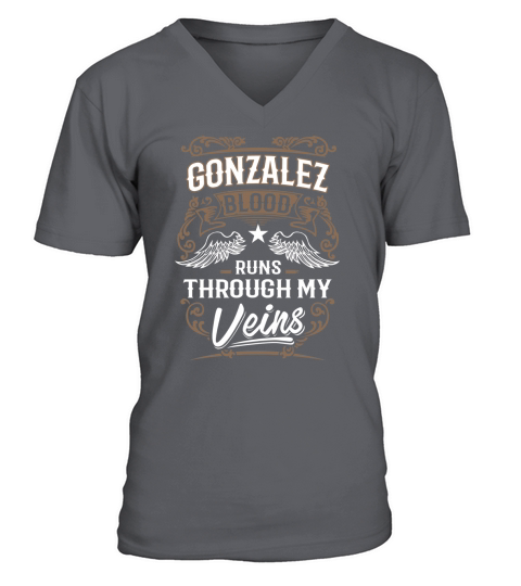 GONZALEZ Im Not Superhero More Powerful I Am GONZALEZ name gifts T Shirt V-Neck T-shirt