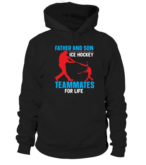 Father and son ice hockey Hoodie Unisex