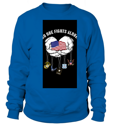 No one fights alone America Marine Corps Air Force Us Army Chatham Lighthouse - Iphone XR Case Sweatshirt Unisex