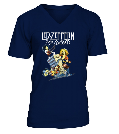 Led Zeppelin Hyatt V-Neck T-shirt