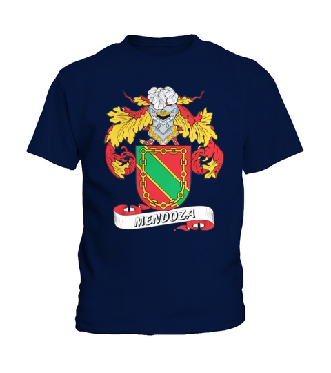 Mendoza Family Crest Spanish Family Crests Kids T-Shirt