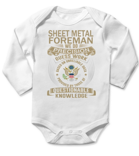 SHEET METAL FOREMAN Wedo Long Sleeve Baby One-Piece