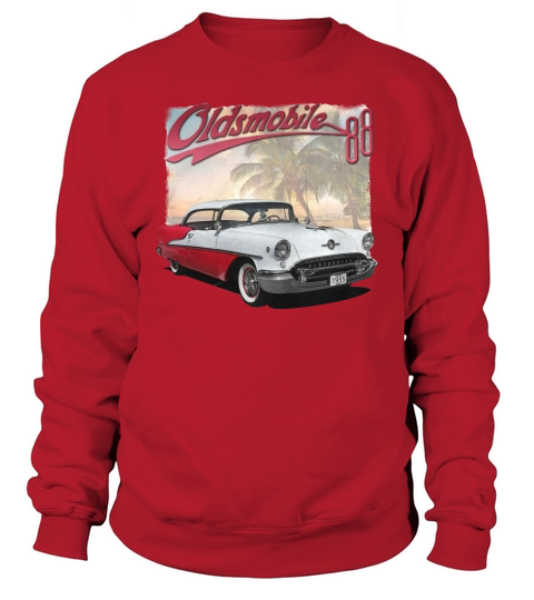 1955 Oldsmobile Red Sweatshirt Unisex