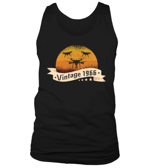 Drones-Pilots born 1966 Birthday Vintage Tank Top Unisex
