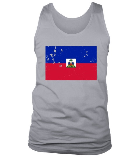 Haiti Flag T-shirt Haitian Vintage Retro Tank Top Unisex