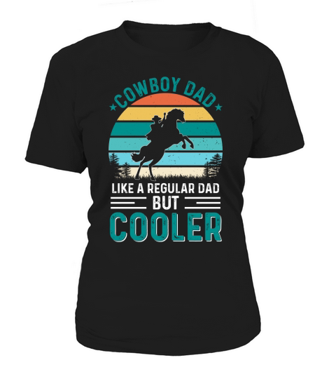 Cowboy Dad Fathers Day T Shirt Design Women's T-Shirt