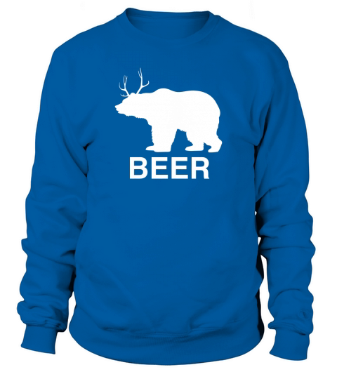 mens bear deer beer t shirt dmx Black Sweatshirt Unisex