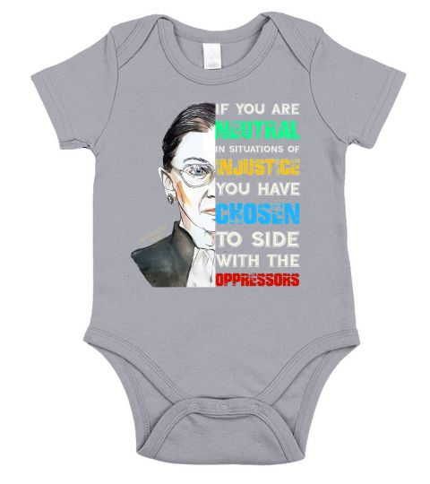 Notorious Rbg Ruth Bader Ginsburg Feminist Quote shirt Short Sleeve Baby One-Piece