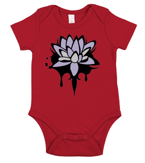 Lotus flower graffiti Accessories Short Sleeve Baby One-Piece
