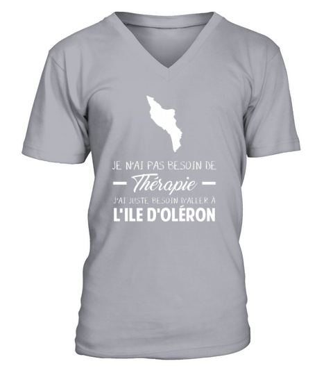 Ile doléron Thérapie V-Neck T-shirt