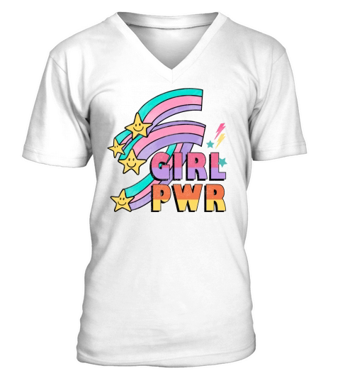 Girl pwr V-Neck T-shirt