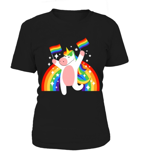 Rainbow Unicorn For LGBT Pride Month Women's T-Shirt