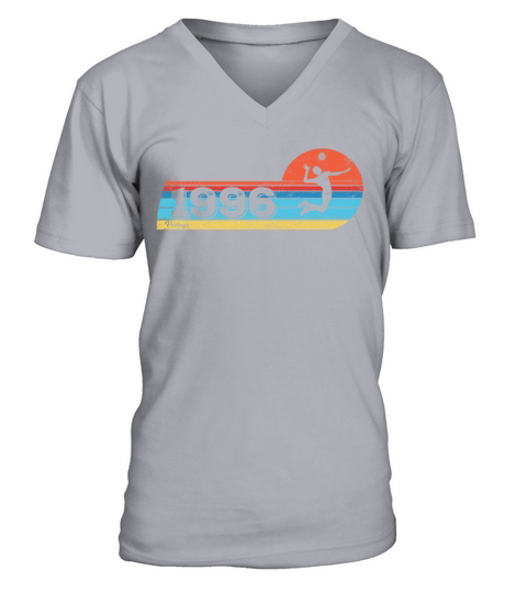 Volleyball-players Vintage 1996 Birthday game V-Neck T-shirt