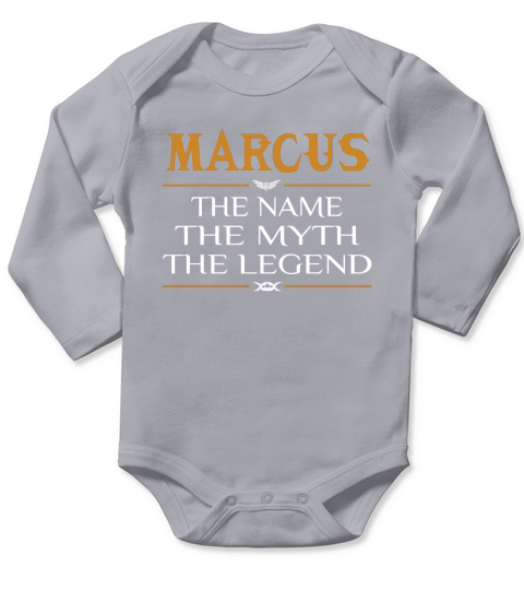 Marcus Legend Name Marcus Long Sleeve Baby One-Piece
