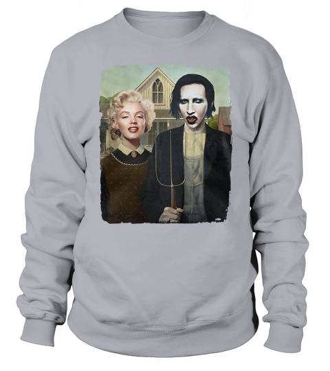 Marilyn Monroe t-shirt, Manson t-shirt, American Gothic, Funny, Glamour, Pinup - Bella Flowy Tank Sweatshirt Unisex