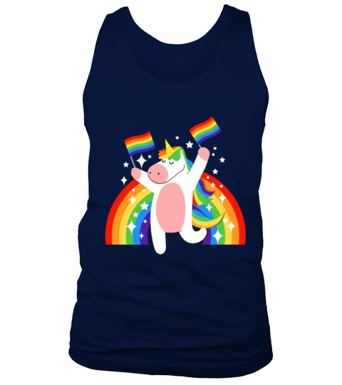 Rainbow Unicorn For LGBT Pride Month Tank Top Unisex