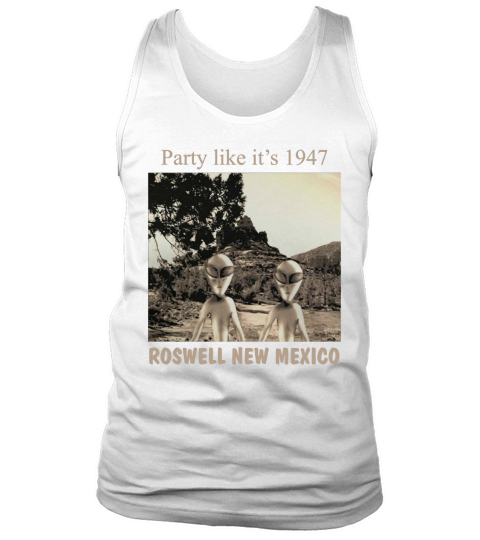 Funny Roswell Aliens UFO Crash Party T-Shirt Tank Top Unisex