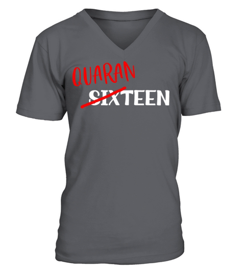 16 Year Old Birthday Gift For Boys and Girls In Qu V-Neck T-shirt