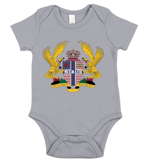 Mcgrath Family Crest For American People - Mcgrath Family T-Shirt, Hoodie, Sweatshirt Short Sleeve Baby One-Piece