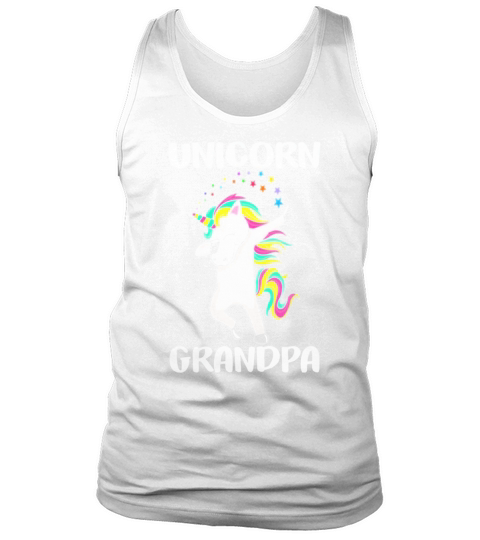 40 familyCute Grandpa Unicorn Dabbing Birthday T-Shirt Gifts For Men Tank Top Unisex