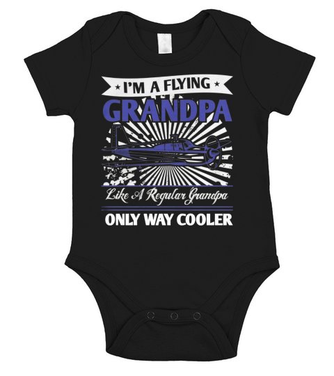 Funny Pilot Grandpa Flying Humor Mens Tshirt Short Sleeve Baby One-Piece