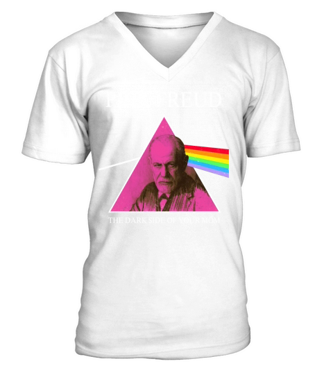 Pink Freud The Dark Side Of Your Mom V-Neck T-shirt