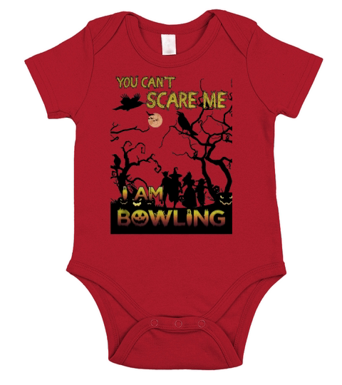BOWLING Halloween Tshirt Short Sleeve Baby One-Piece