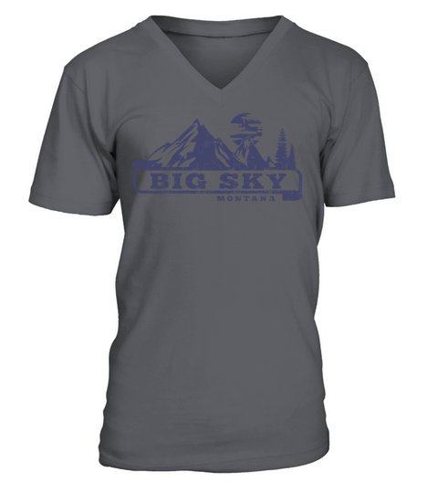 LIMITED EDITION BIG SKY MONTANA T-SHIRTS - MENS PREMIUM T-SHIRT V-Neck T-shirt