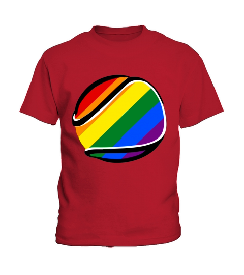 Hurling Ball Gay Pride LGBT Rainbow Flag Kids T-Shirt
