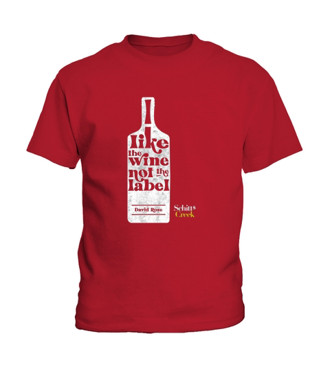 I Like The Wine Not The Label Kids T-Shirt