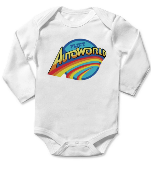 Classic Vintage Flint Autoworld T-Shirts Long Sleeve Baby One-Piece