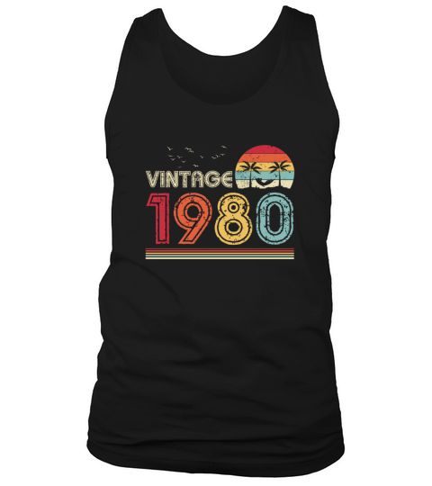 Vintage 1980 Limited Edition 41st Birthday Gift Tank Top Unisex