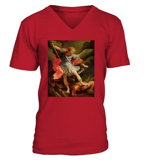Angels Archangel Michael Defeating Satan Standard - Baby Onesie V-Neck T-shirt