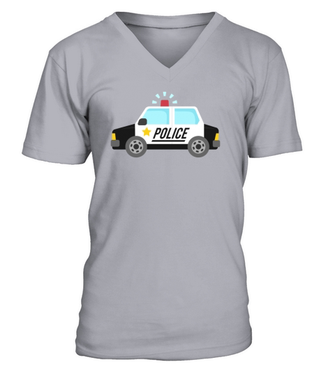 police car classic V-Neck T-shirt