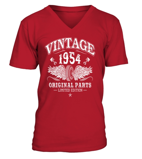 Vintage 1954 Original Parts V-Neck T-shirt