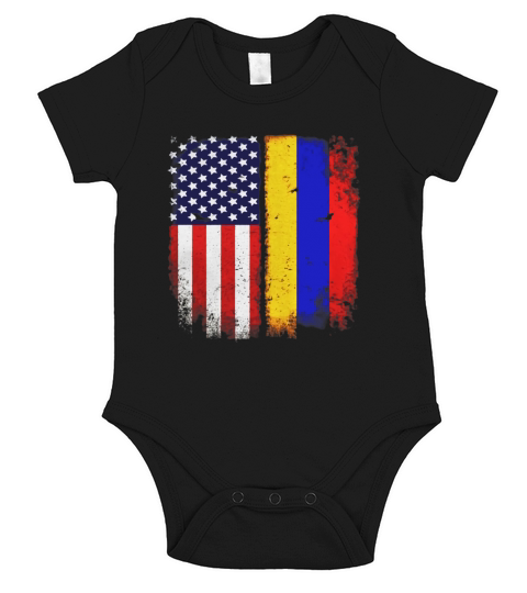 American Armenian Flag T-shirt Armenia Heritage Tee Short Sleeve Baby One-Piece