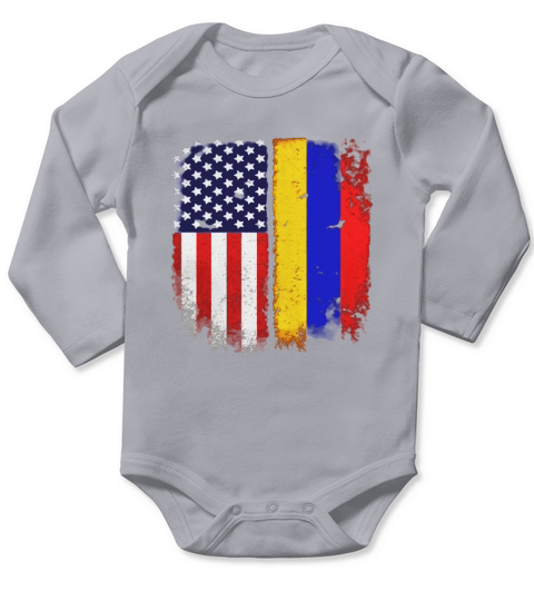 American Armenian Flag T-shirt Armenia Heritage Tee Long Sleeve Baby One-Piece