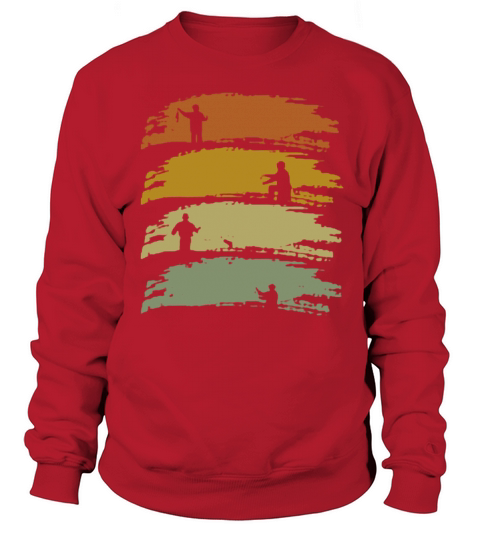 Retro vintage fly fishing Sweatshirt Unisex