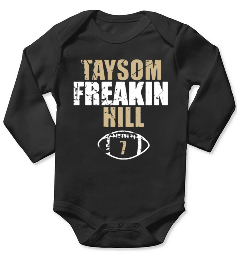 Taysom Freakin Hill Distressed Long Sleeve Baby One-Piece