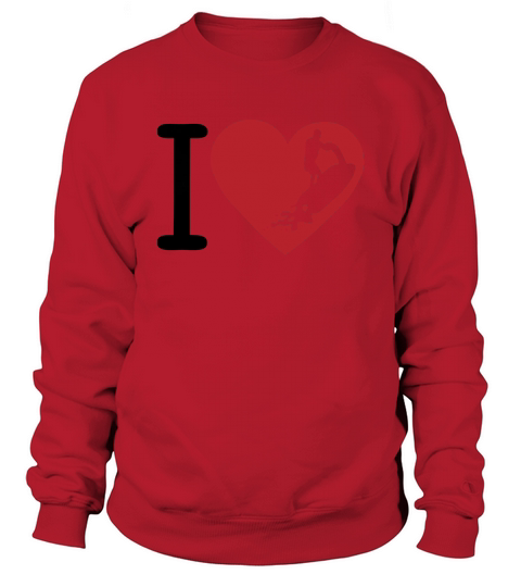 love jet ski freestyle heart Sweatshirt Unisex